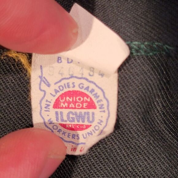 Vintage HAPPY LEGS Green HIGH WAISTED PLEATED TROUSERS Womens Size 5 Made In USA - Picture 8 of 11